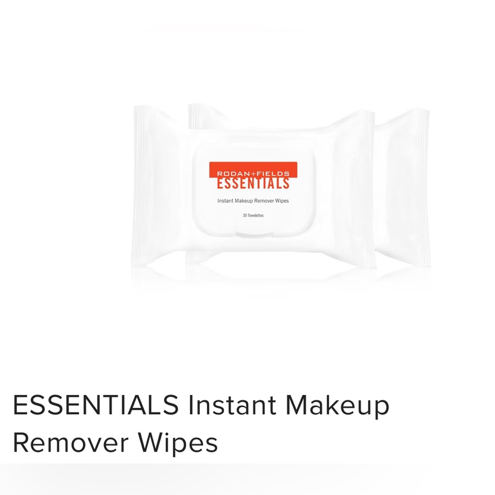 New! Rodan + Fields ESSENTIALS Instant Makeup Remover Wipes (1 package)